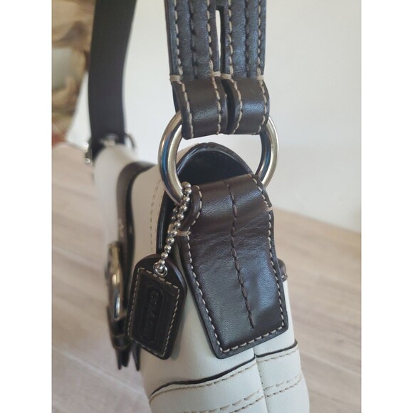 Coach F10909 Winter White Dk Brown Soho Leather Shoulder Bag & Wallet Set 2007 - Picture 16 of 16